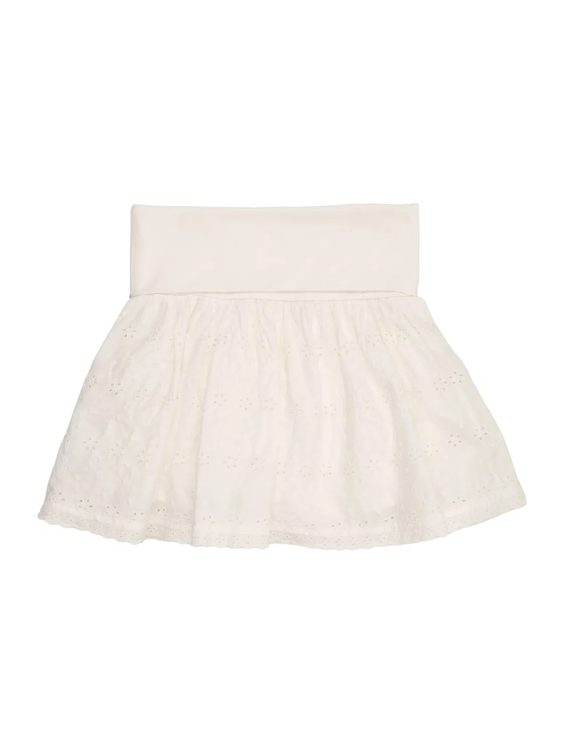 Юбка Gap EYELET белого цвета — фото 2