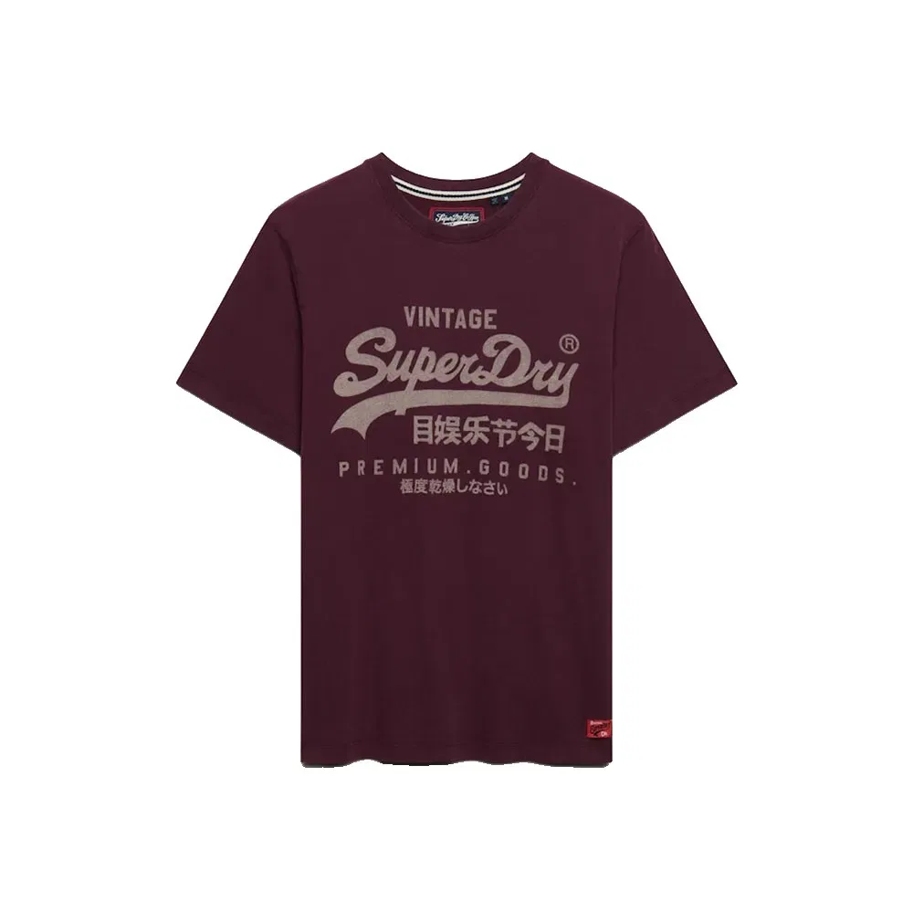 Мужская футболка с принтом Vintage Logo Superdry, Purple — фото 3