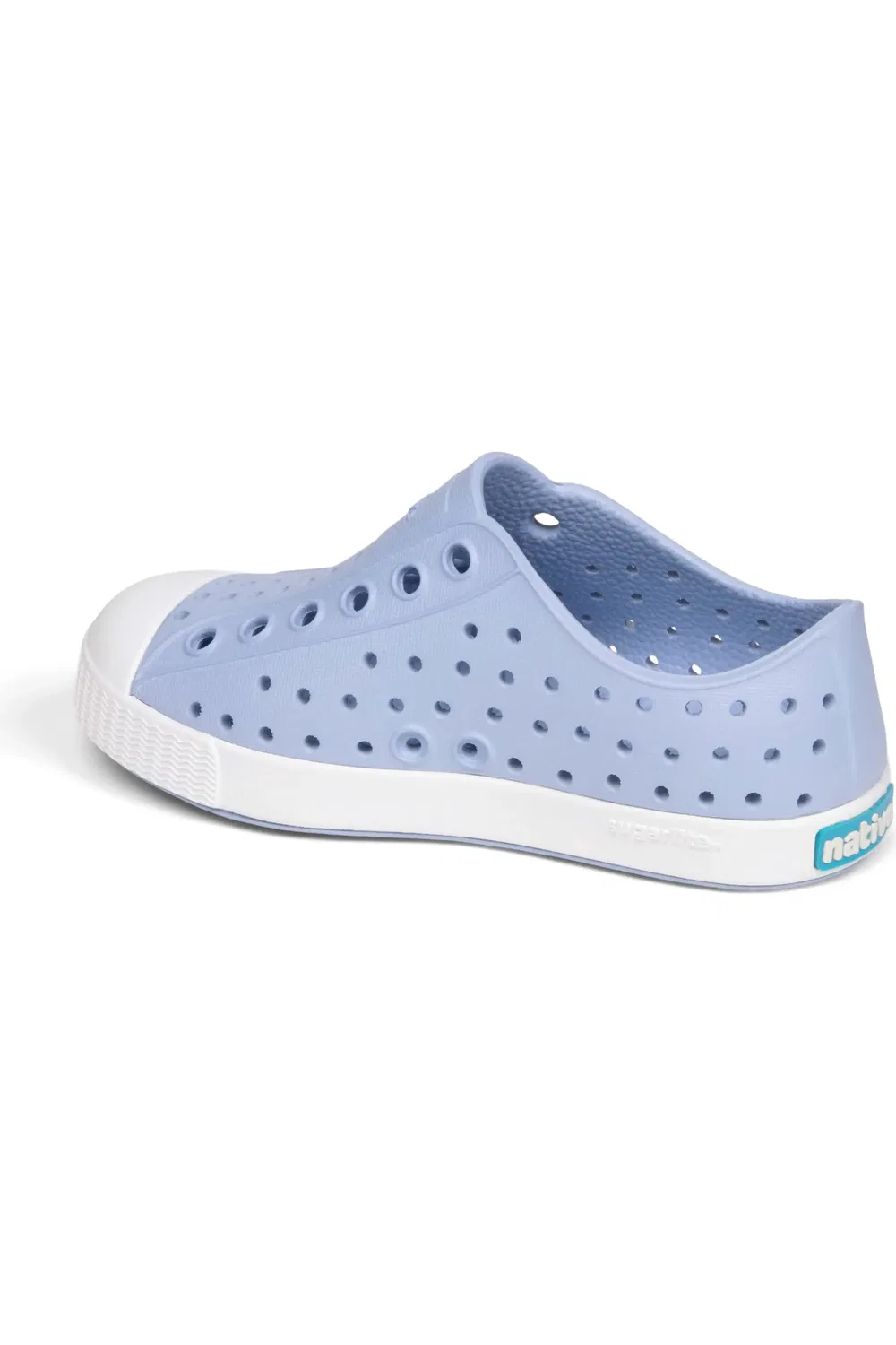 Кеды детские водонепроницаемые Jefferson Slip-On Native Shoes, небесно-голубой/белый — фото 2