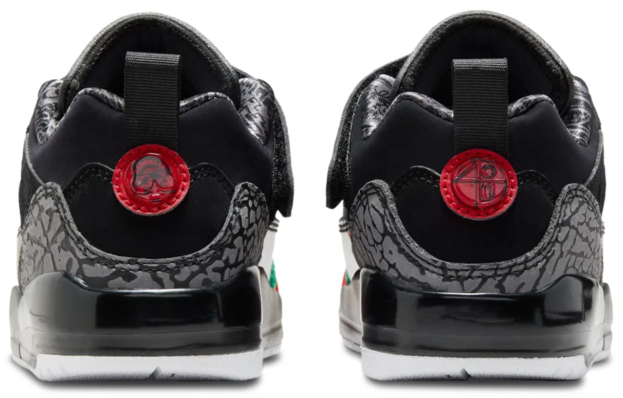 Кроссовки для мальчиков Spizike Low Jordan, цвет Classic Green/Black/Varsity Red — фото 3
