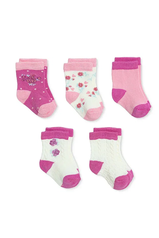 Детские носки для девочек с принтом Hellobaby, White Printed Ebebek Hello Baby