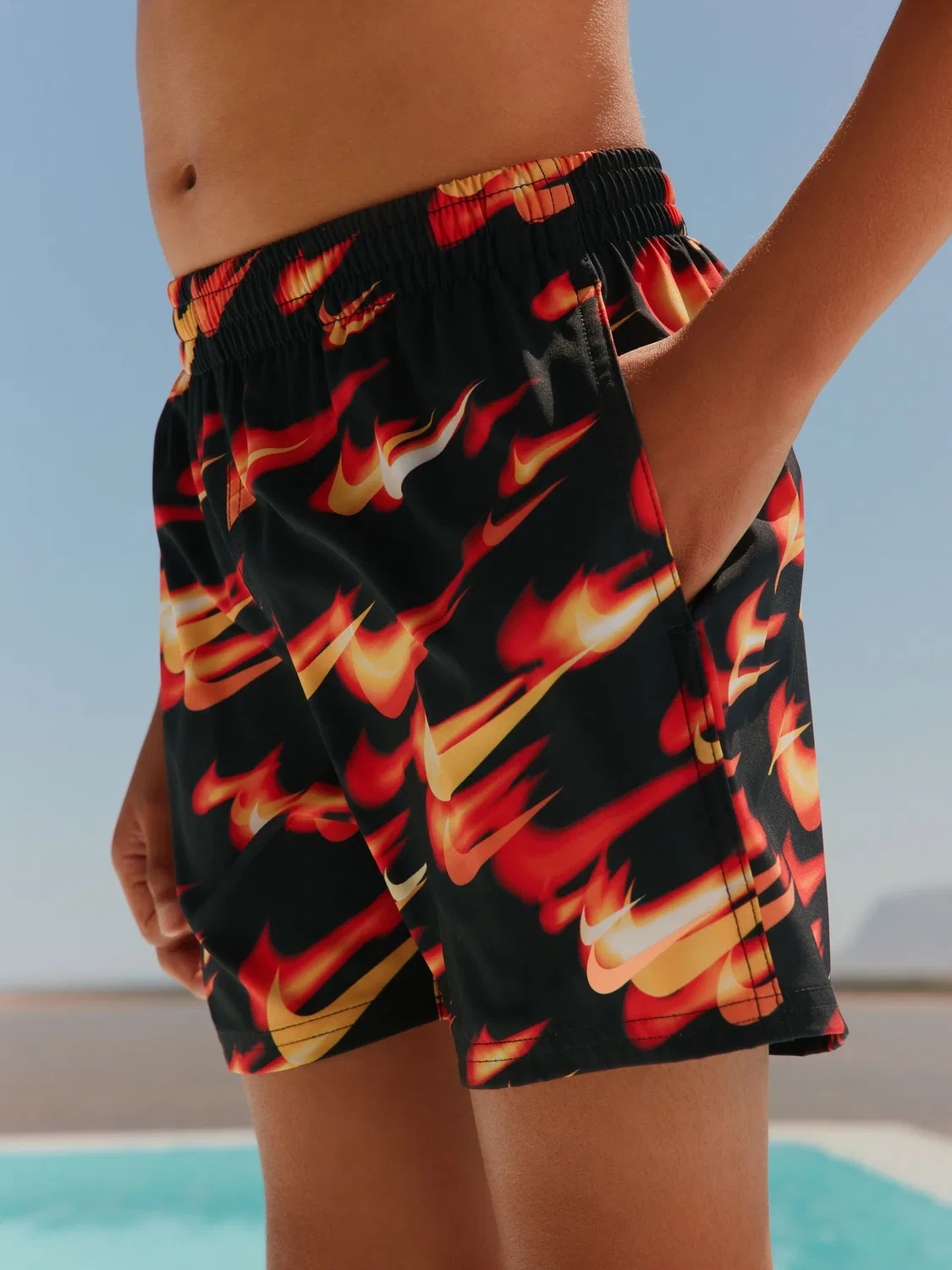 Плавки Nike Red Breaker Asteroid Print, красный