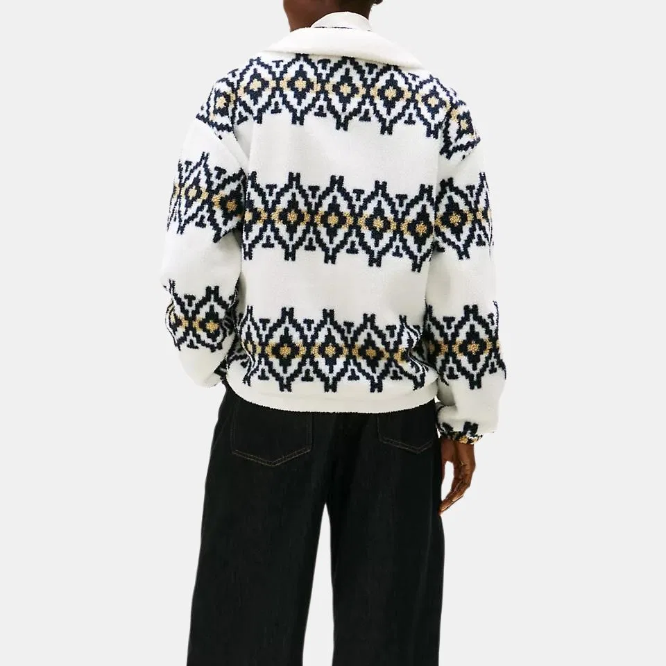 Женский свитшот хлопковый Tommy Hilfiger, Ecru — фото 4