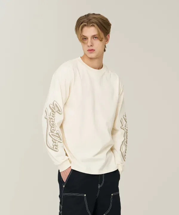 Футболка с длинным рукавом Skating Club Superdry, кремовый