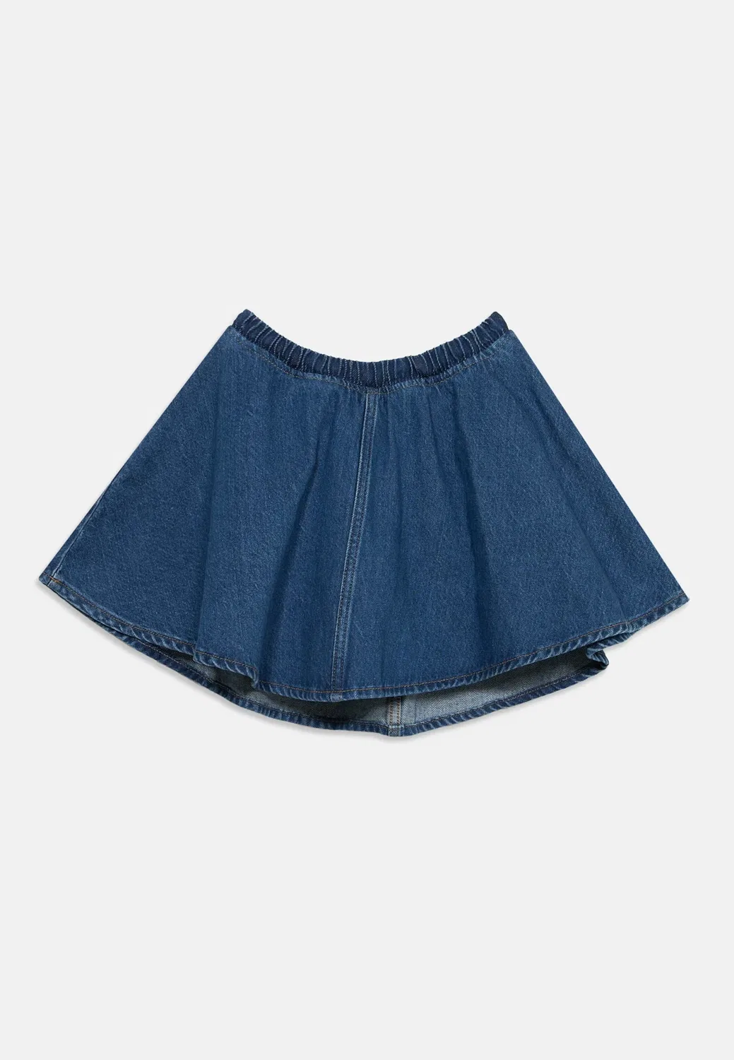 Юбка Коглая - мини-юбка Only Girls, Medium Blue Denim — фото 2