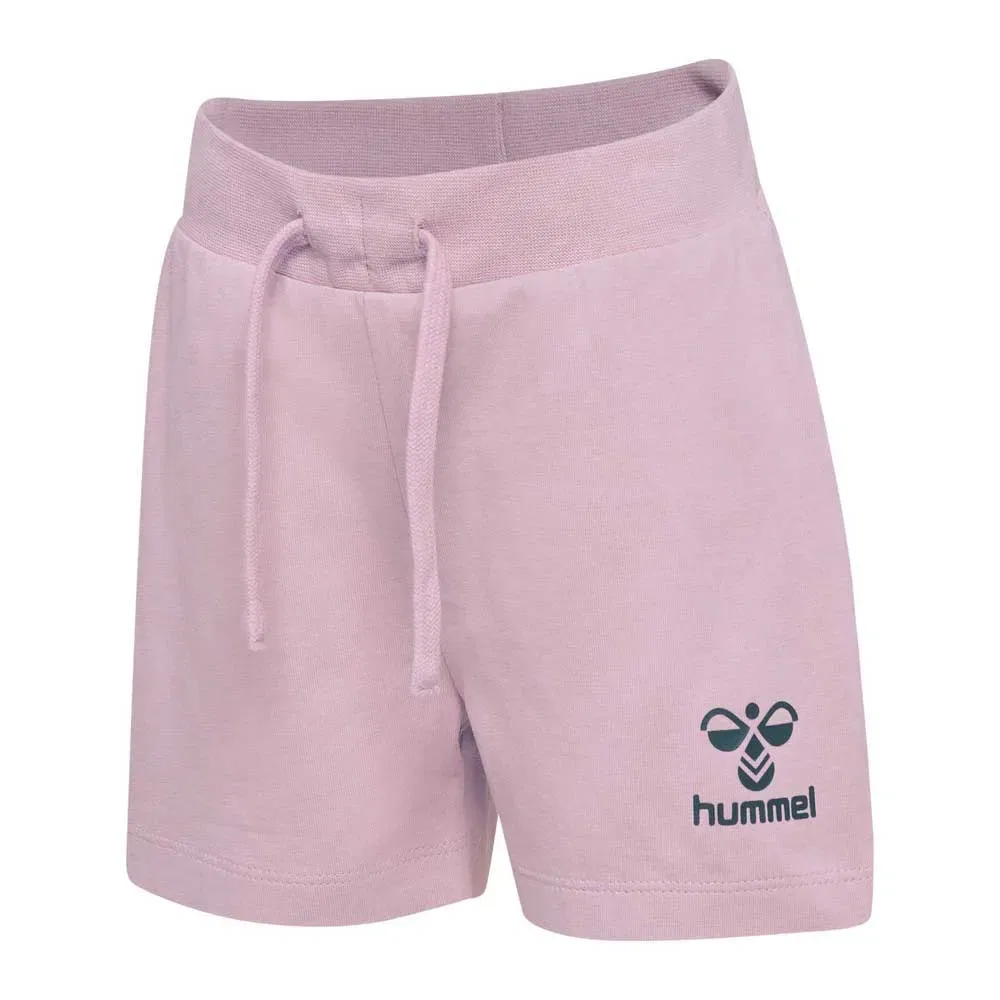 Детские шорты из синтетики с принтом Joc Hummel, Pink — фото 3