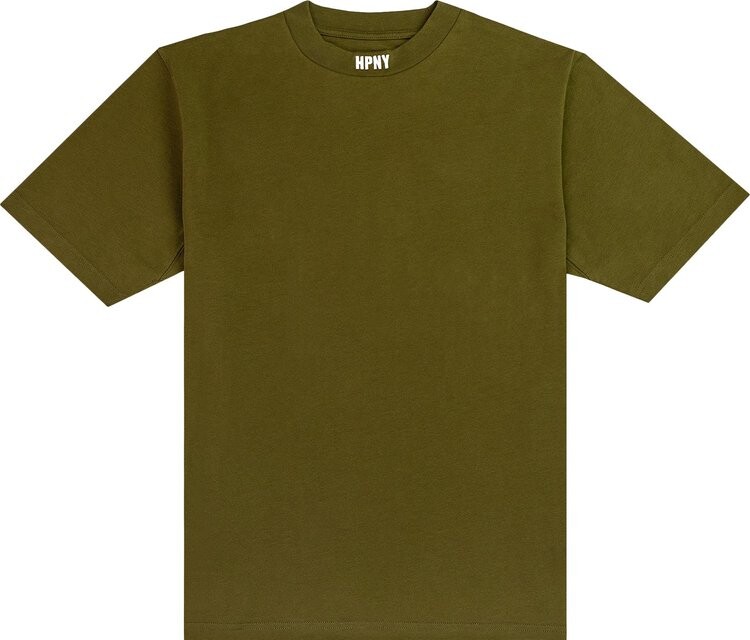

Футболка Heron Preston HPNY EMB SS Tee 'Dark Olive/White', зеленый