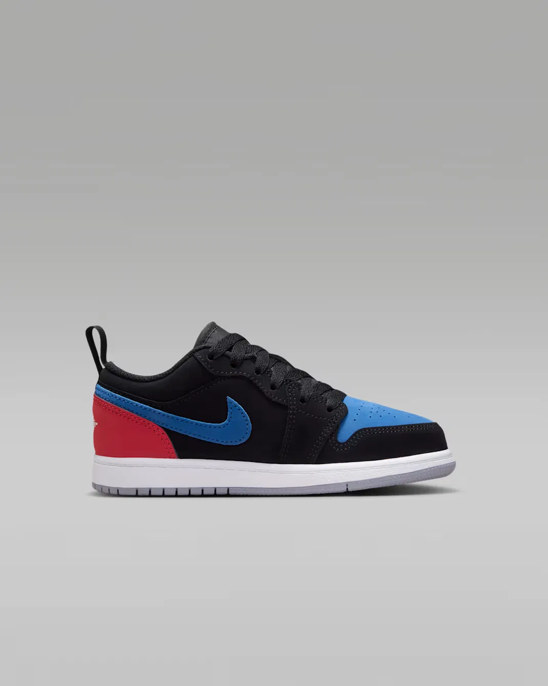 Детские кроссовки Jordan 1 Low, Black/True Blue/Varsity Red/Summit White — фото 3