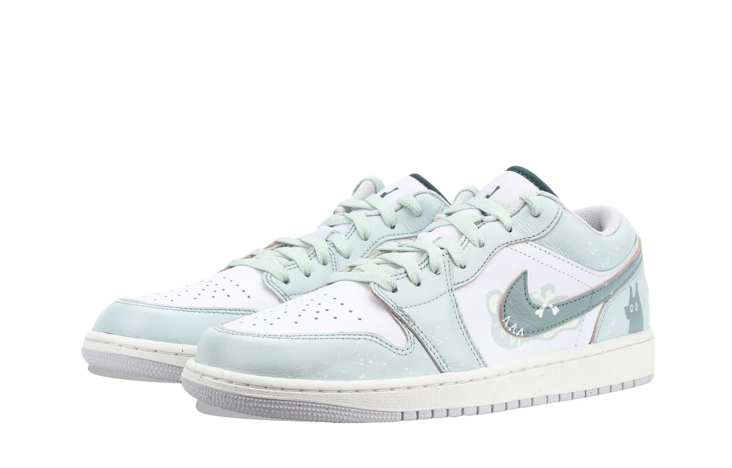 Кроссовки для детей Light Green, Jordan Air Jordan 1, Цвет Light Green — фото 4