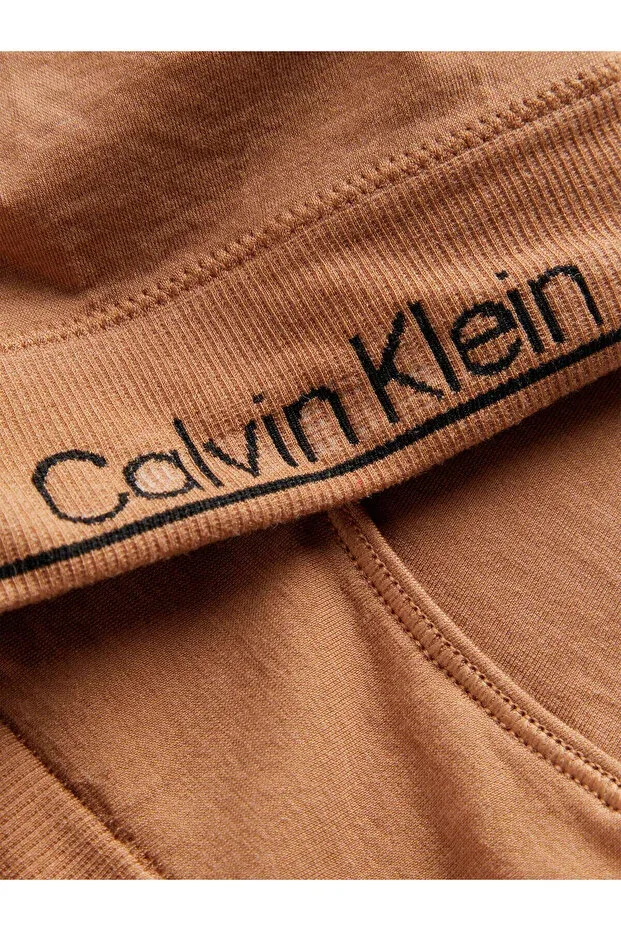 Женская бралетте с принтом Racerback Calvin Klein, Beige — фото 3
