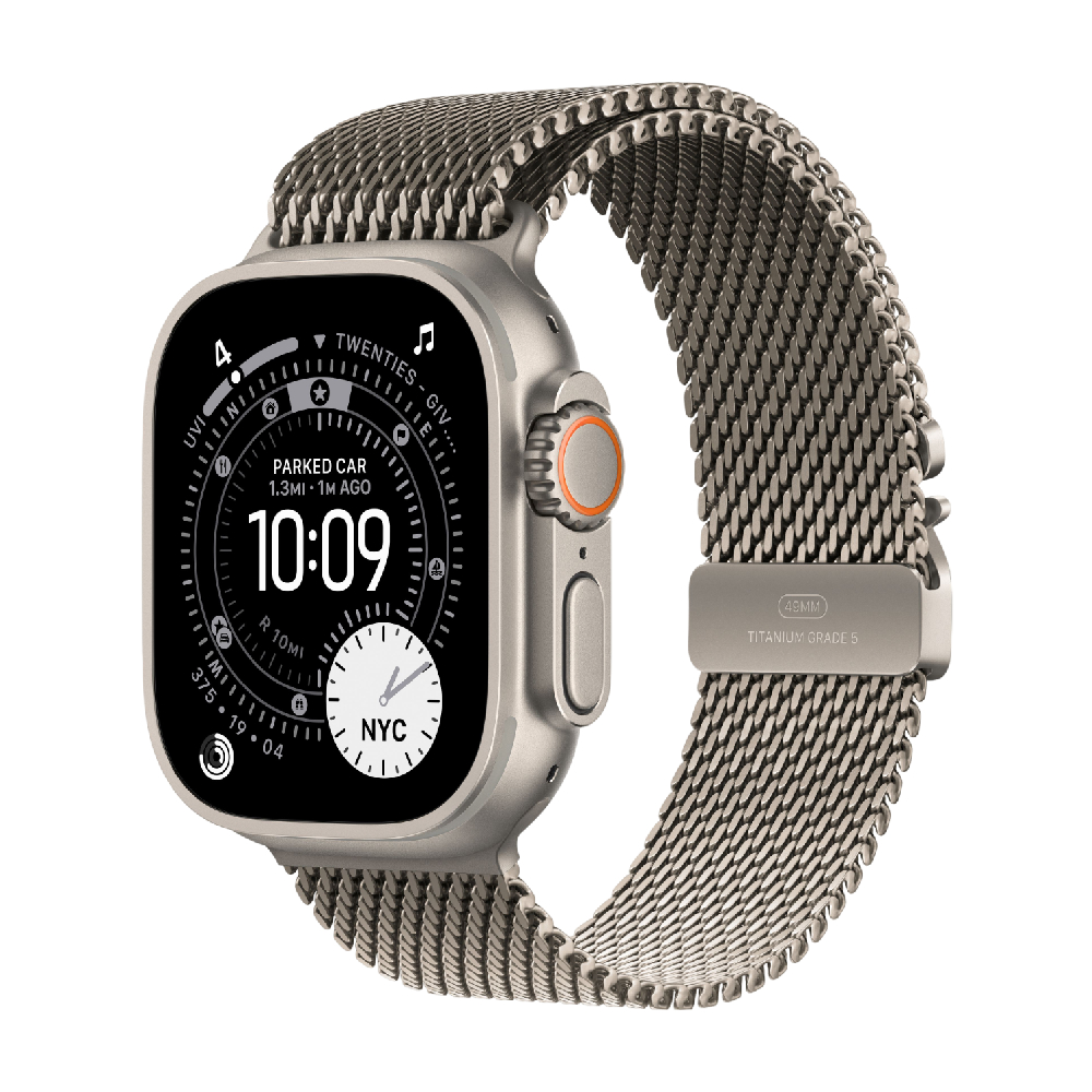 

Умные часы Apple Watch Ultra 3, 49 мм, GPS+Cellular, Natural Titanium Case/Natural Titanium Milanese Loop Large Band, Титановый, Умные часы Apple Watch Ultra 3, 49 мм, GPS+Cellular, Natural Titanium Case/Natural Titanium Milanese Loop Large Band