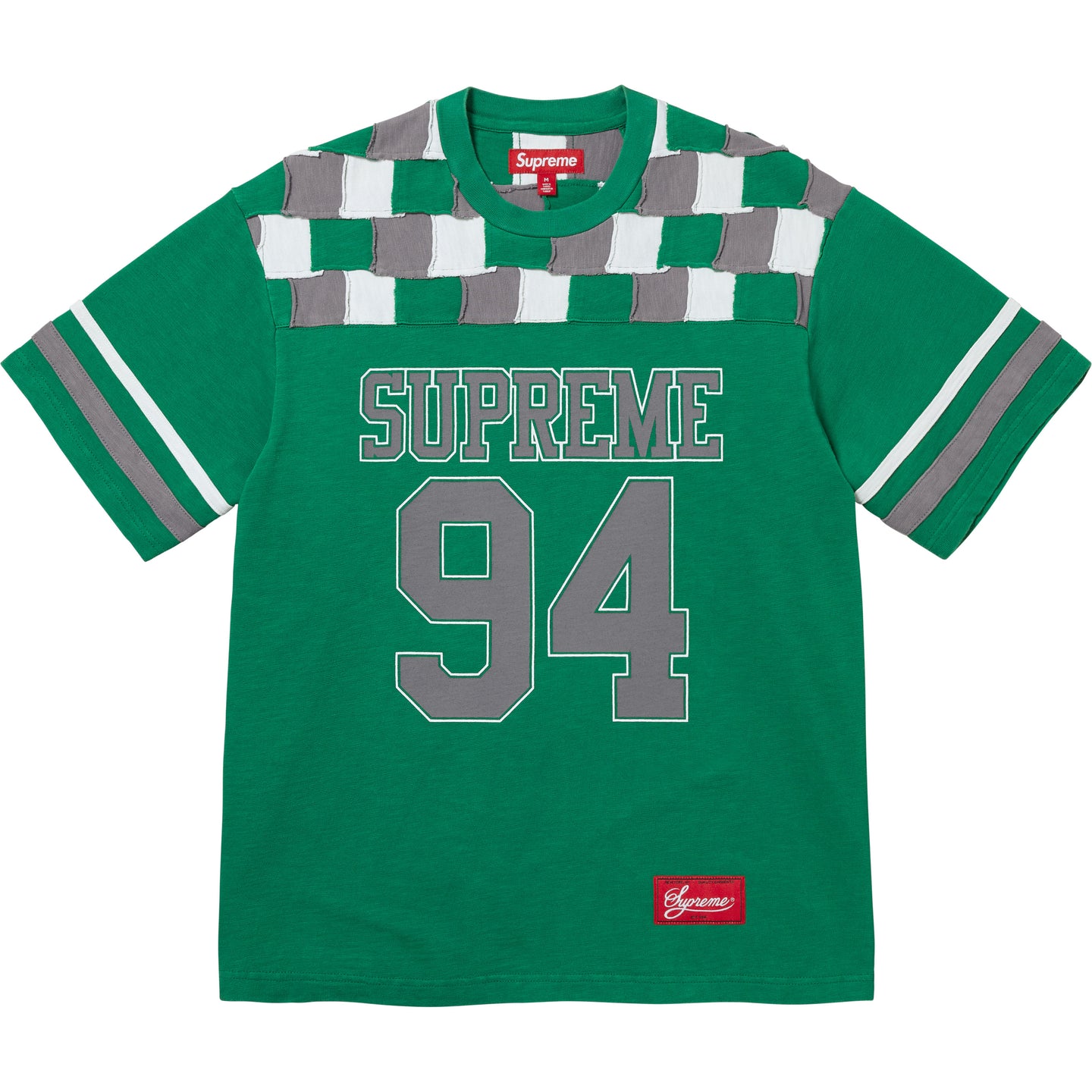 Верха с вышивкой в стиле пэчворк Supreme, зеленый/зеленый — фото 4