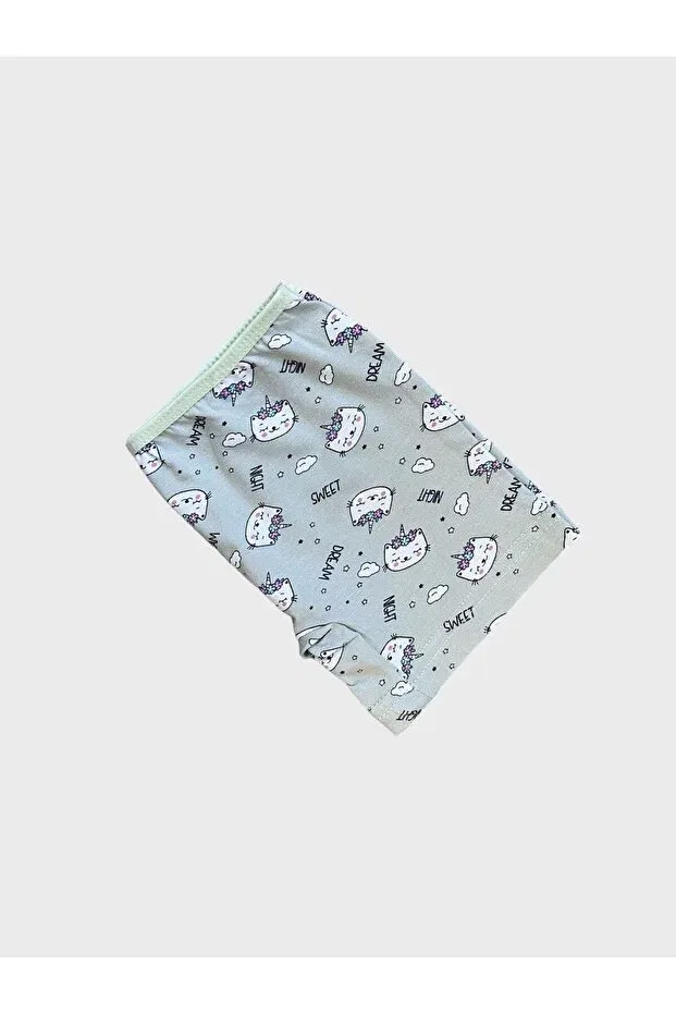 Детский комплект для девочек хлопковый с принтом Elmas Kids, Green — фото 4