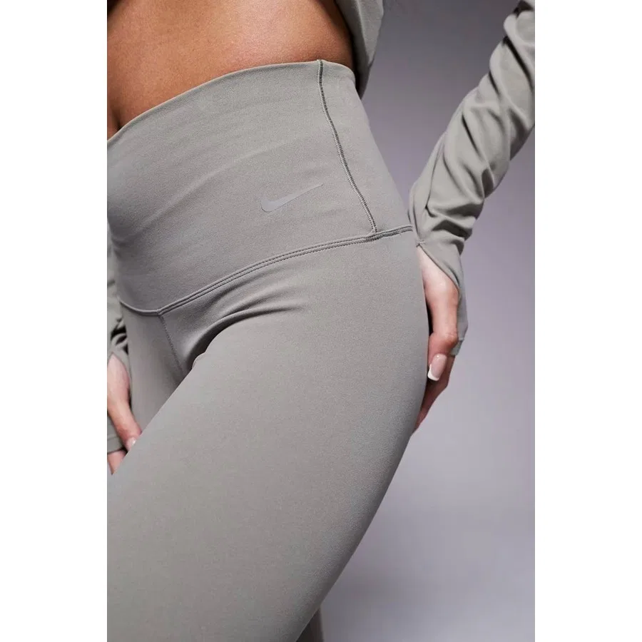 Леггинсы спортивные с высоким поясом и карманом Nike Dri Fit Zenvy Gentle Support High Waisted 7/8 Leggings, Светло-зеленый — фото 3