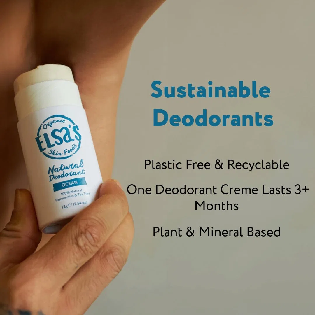 Дезодорант-стик с ароматом розы и океана, Elsa's Organic Skin Foods, 72 г, Rose — фото 4