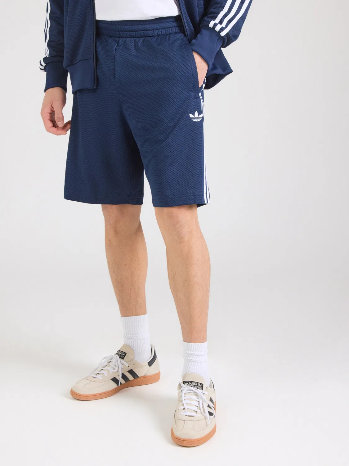 Шорты Adidas Originals Regular, темно-синие — фото 3