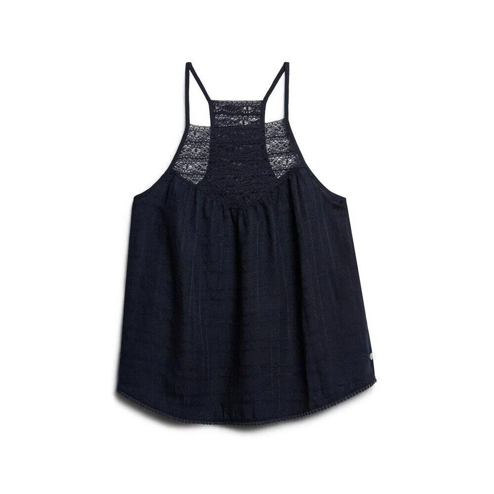 Женский кружевной топ Beach Superdry, Blau
