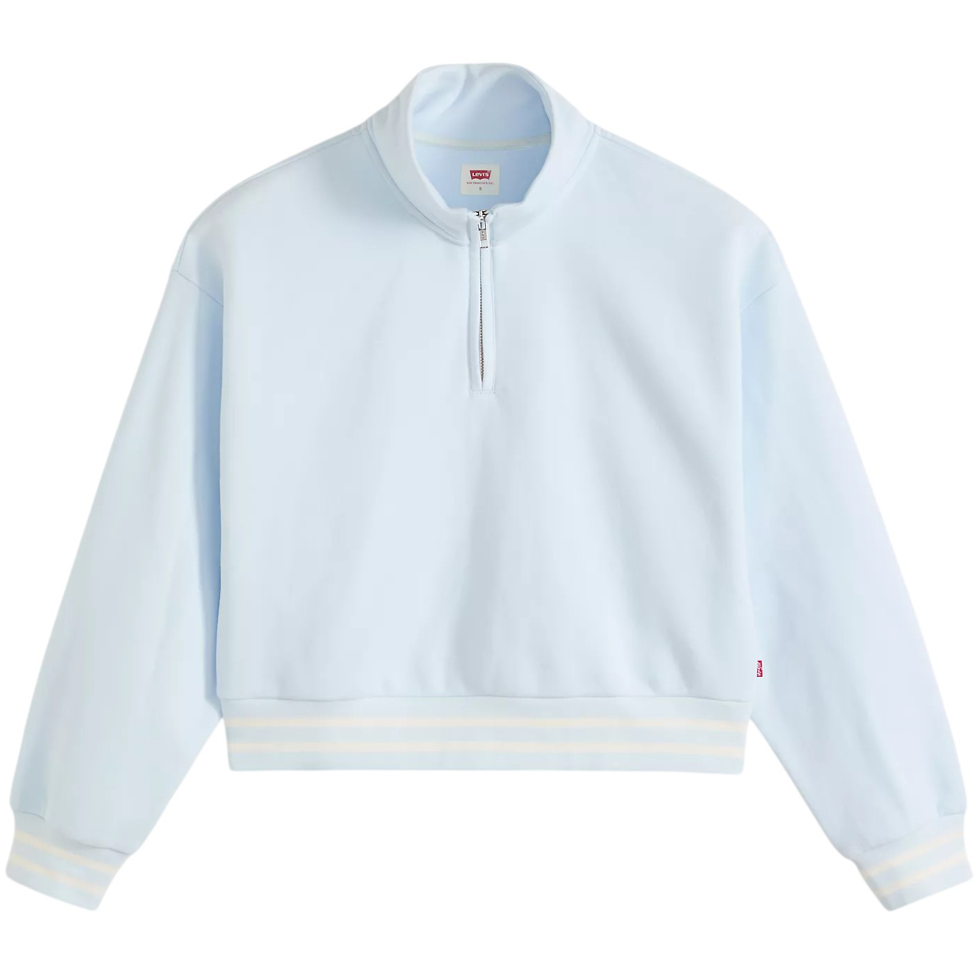 Свитшот Levi's Everyday Quarter Zip, светло-синий