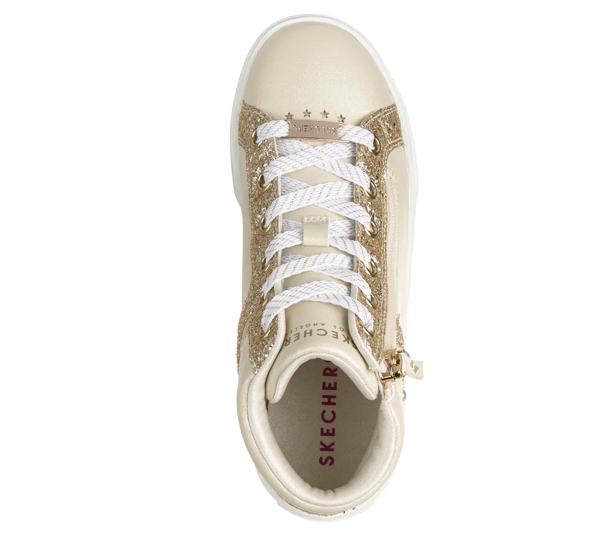Детские кроссовки Aura LX Skechers, натуральный/золотой — фото 2