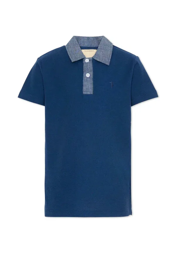 Поло хлопковое Polo Tru Trussardi Junior, синий