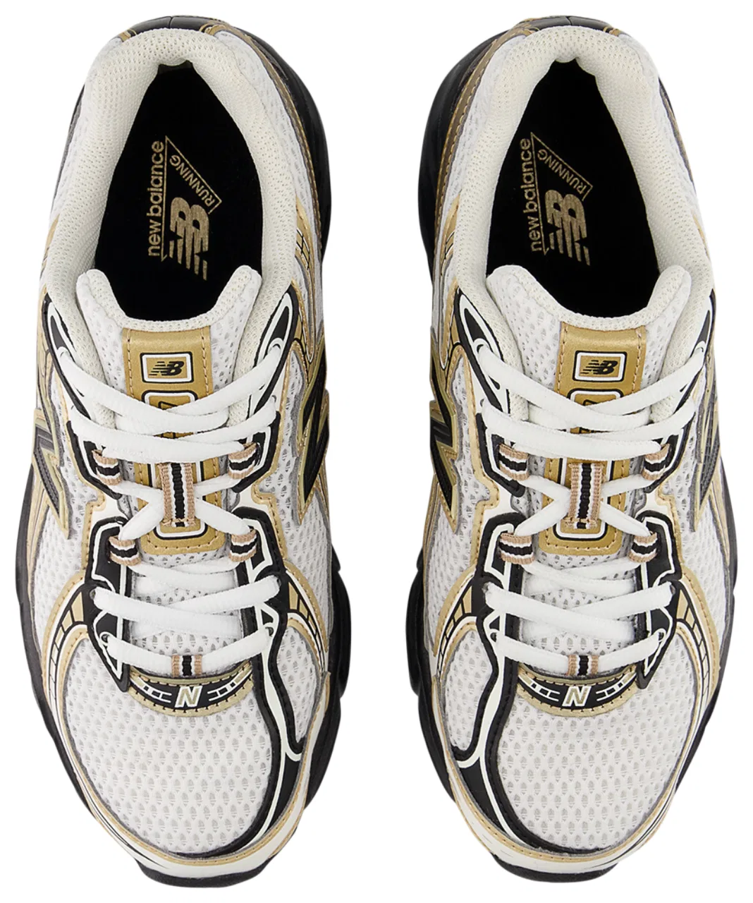 Кроссовки для мальчиков 740 New Balance, цвет White/Gold/Black — фото 4