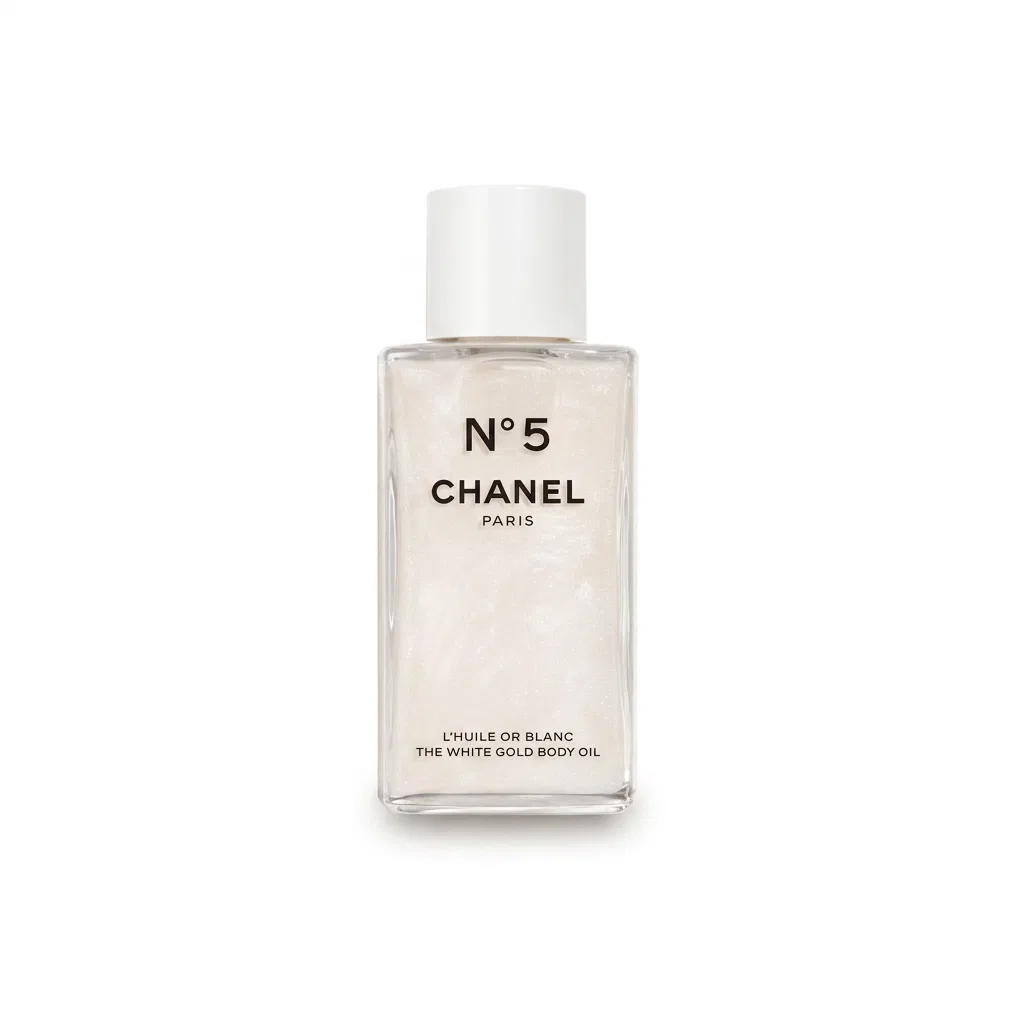 Масло для тела с эффектом пилинга Platinum Skin-Refining Essence Oil, CHANEL, 250 мл, Beige Gold/White Gold
