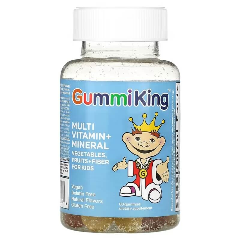 

Мультивитамины + минералы для детей GummiKing, 60 жевательных конфет