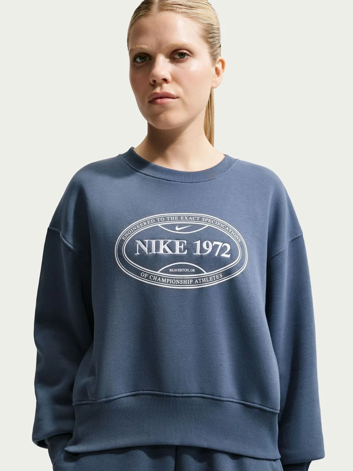 Свитшот Nike Sportswear Phoenix Fleece, модель Tennis Nike, Diffused Blue