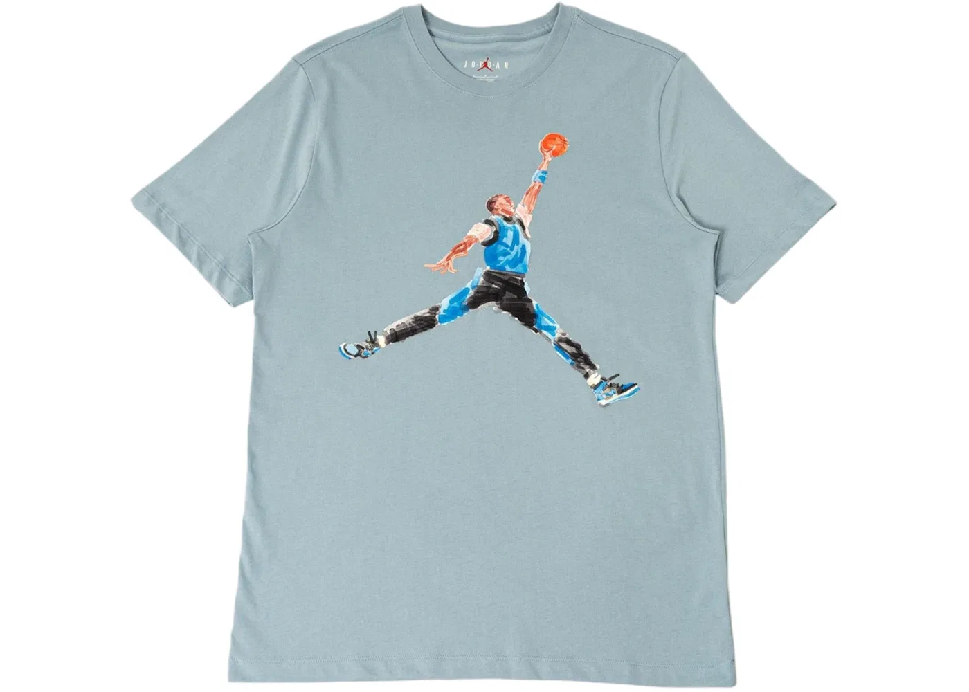 Мужская футболка с принтом Jordan Tee Jordan, Blue Grey