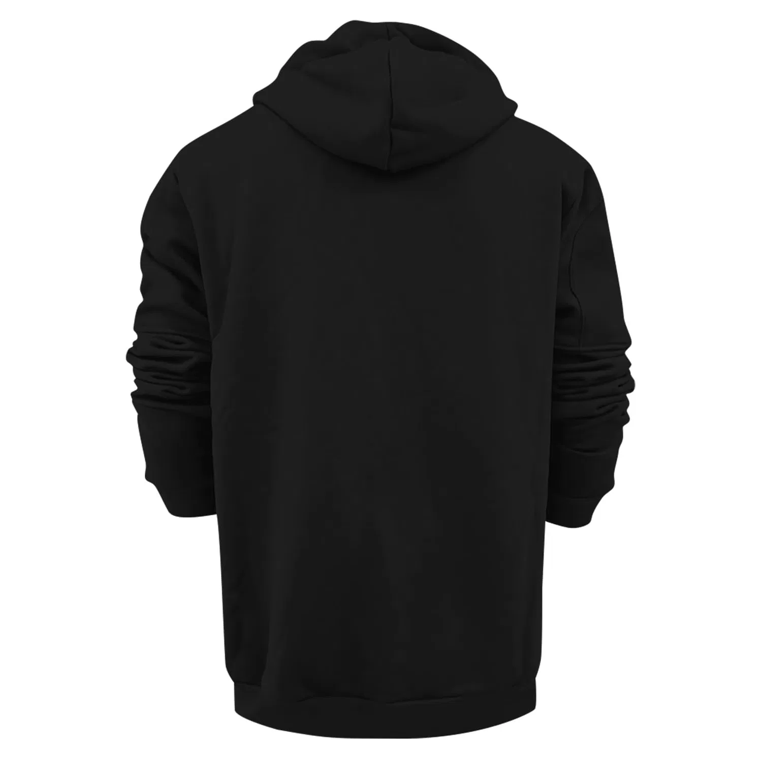 Мужской худи с молнией белый дышащий классический, Z1Black1 — фото 4