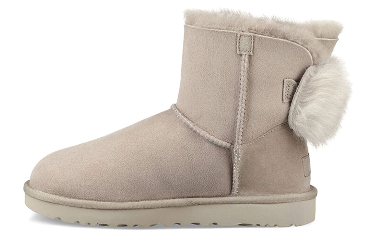 Сапоги зимние UGG Fluff Bow, серый