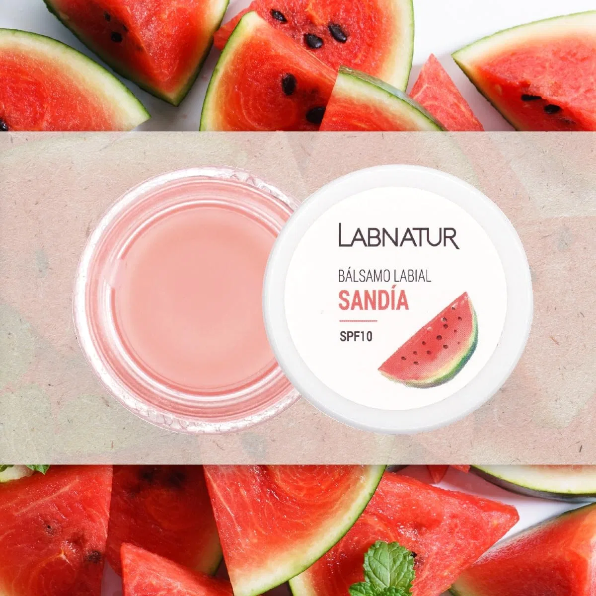 Бальзам для губ увлажняющий SYS Organic Lip Care 15 мл, Sandia — фото 3