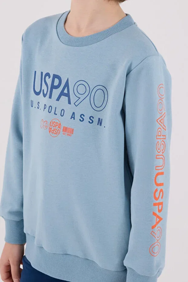 Детский спортивный комплект для мальчиков с принтом U.S. Polo Assn., Green — фото 4