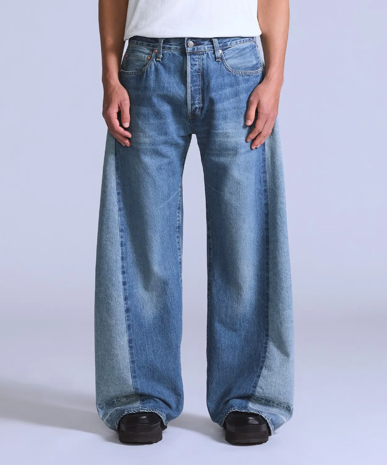 Мужские джинсы с широким кроем Blue Tab Customized Edition 1980's 501 Levi's, Индиго Блю
