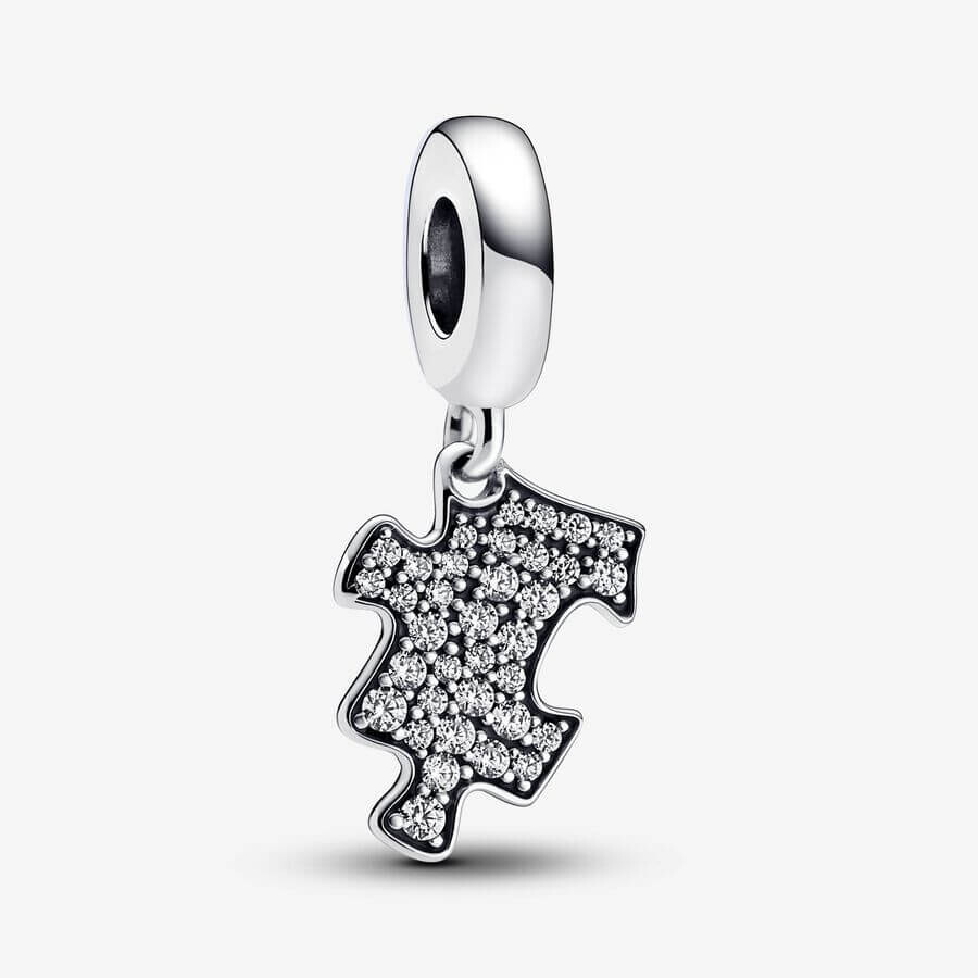 

Шарм-подвеска Pandora Moments Sparkling Puzzle Piece, серебро/прозрачный