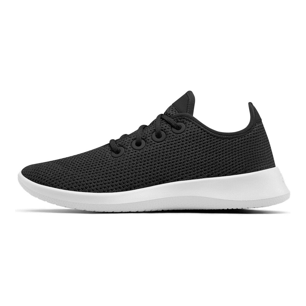 

Кроссовки Allbirds Tree Runners, jet black white sole, Серый, Кроссовки Allbirds Tree Runners, jet black white sole