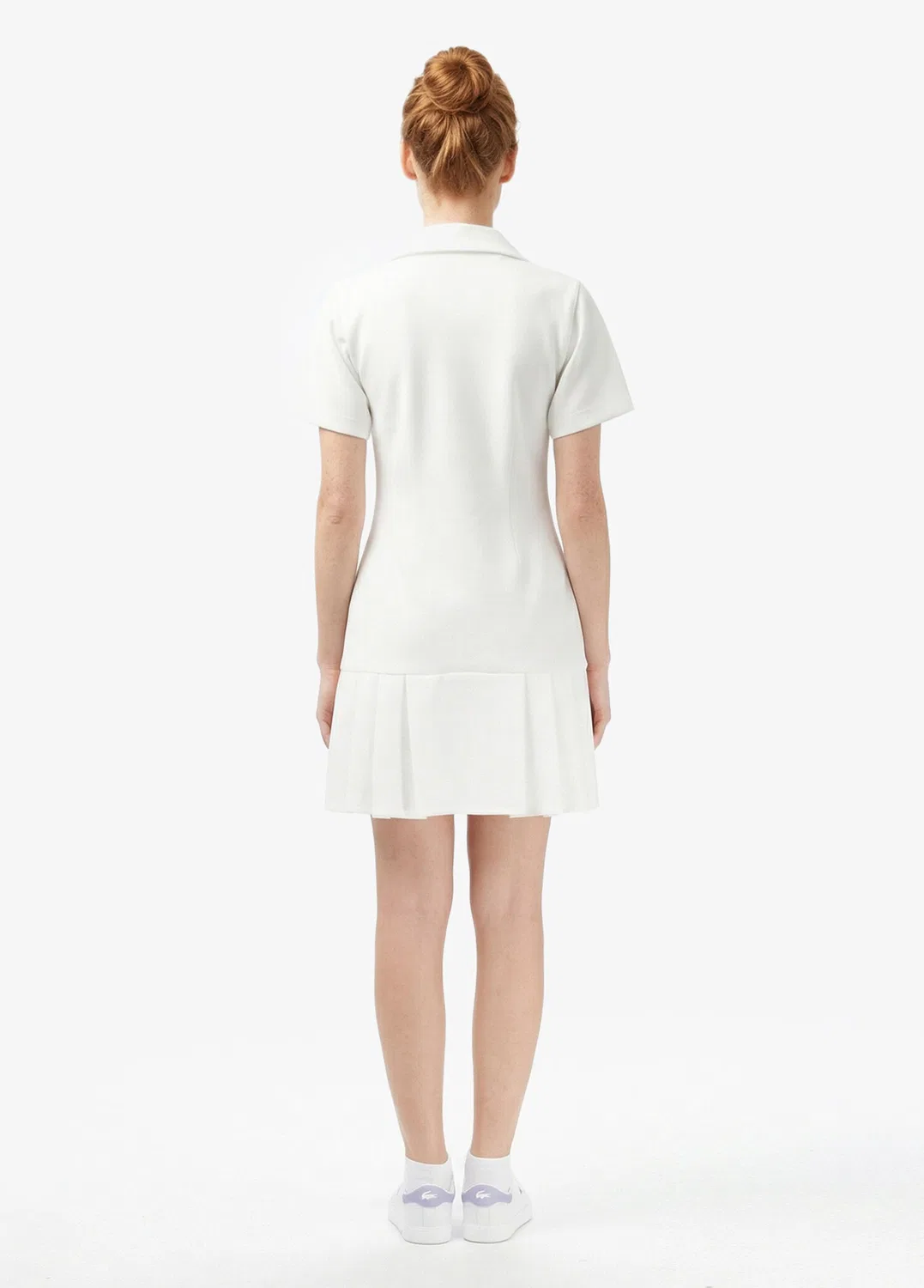 Платье Lacoste Classic Fit, кремовый — фото 3