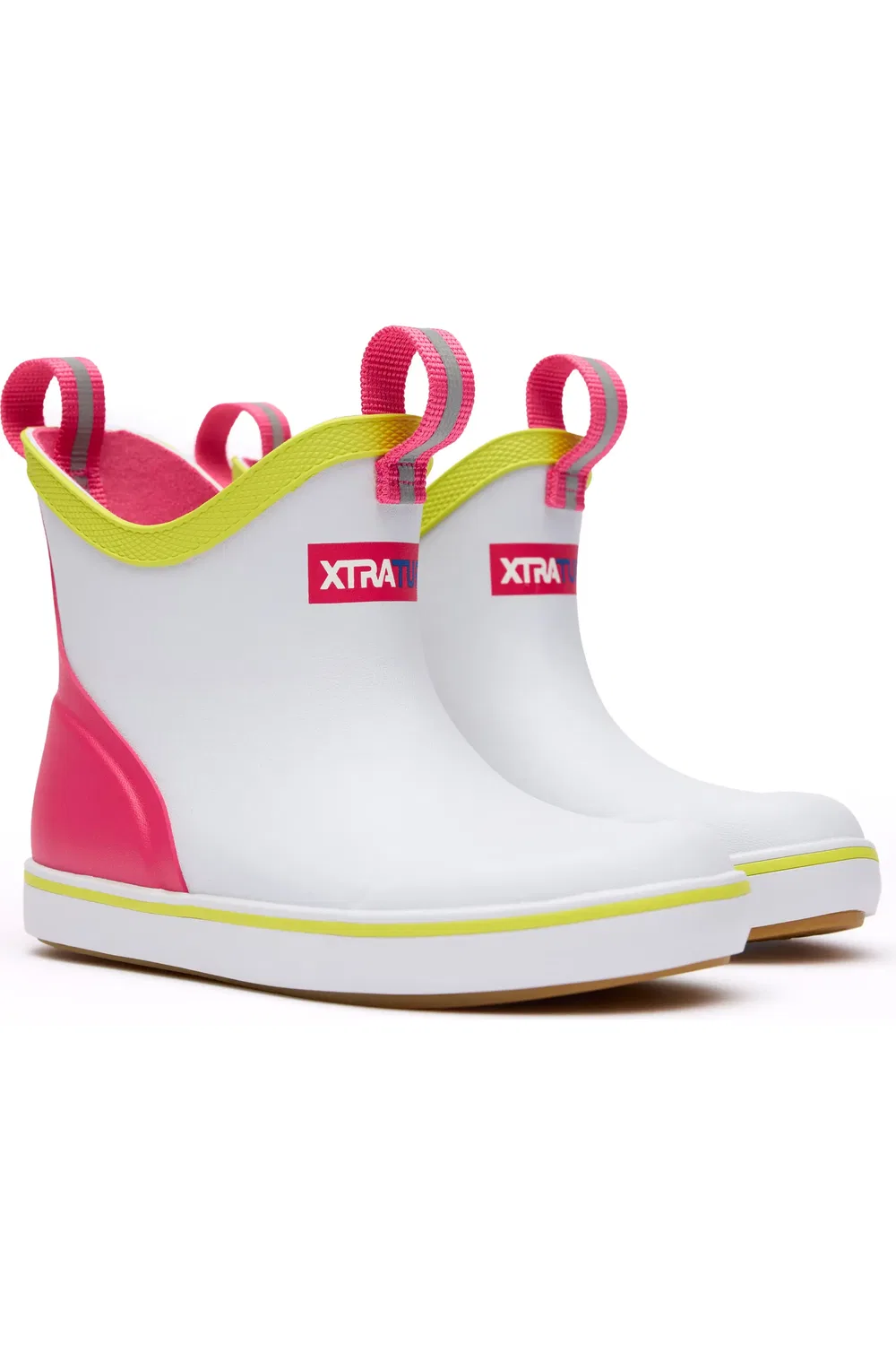 Детские сапоги водонепроницаемые Deck Boot XTRATUF, White Multi/Pink — фото 4