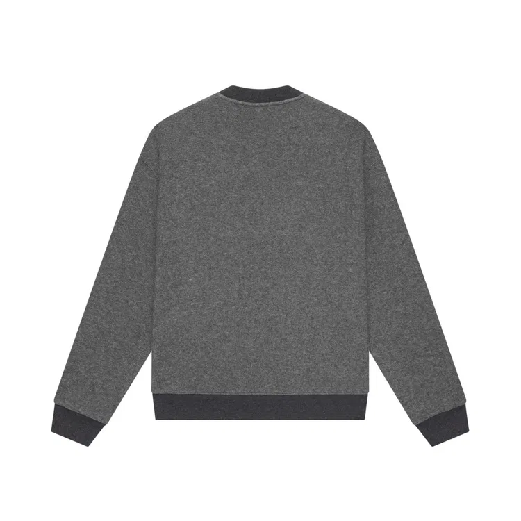 Детский свитшот с круглым вырезом Nice Rice, Dark Heather Gray — фото 3