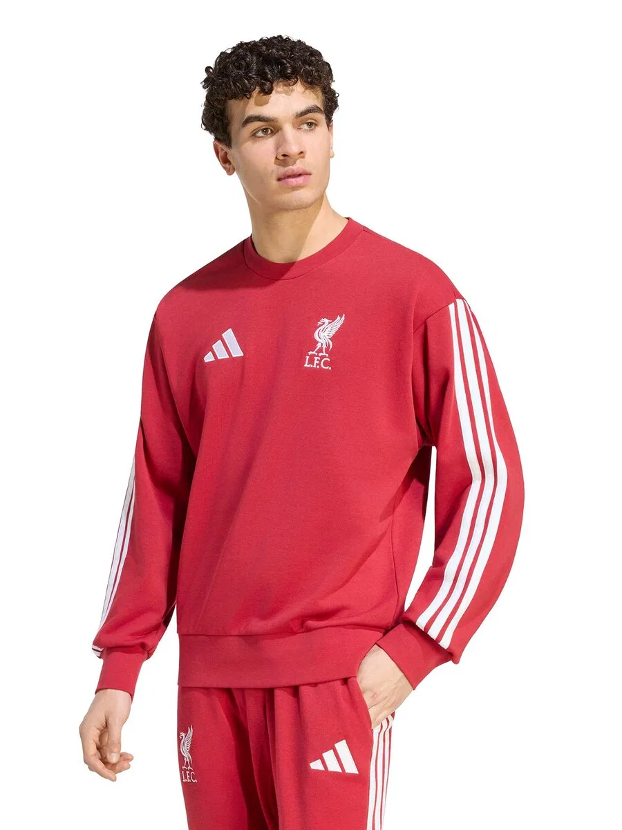 Спортивная толстовка ADIDAS PERFORMANCE 'LFC DNA' красного цвета — фото 2
