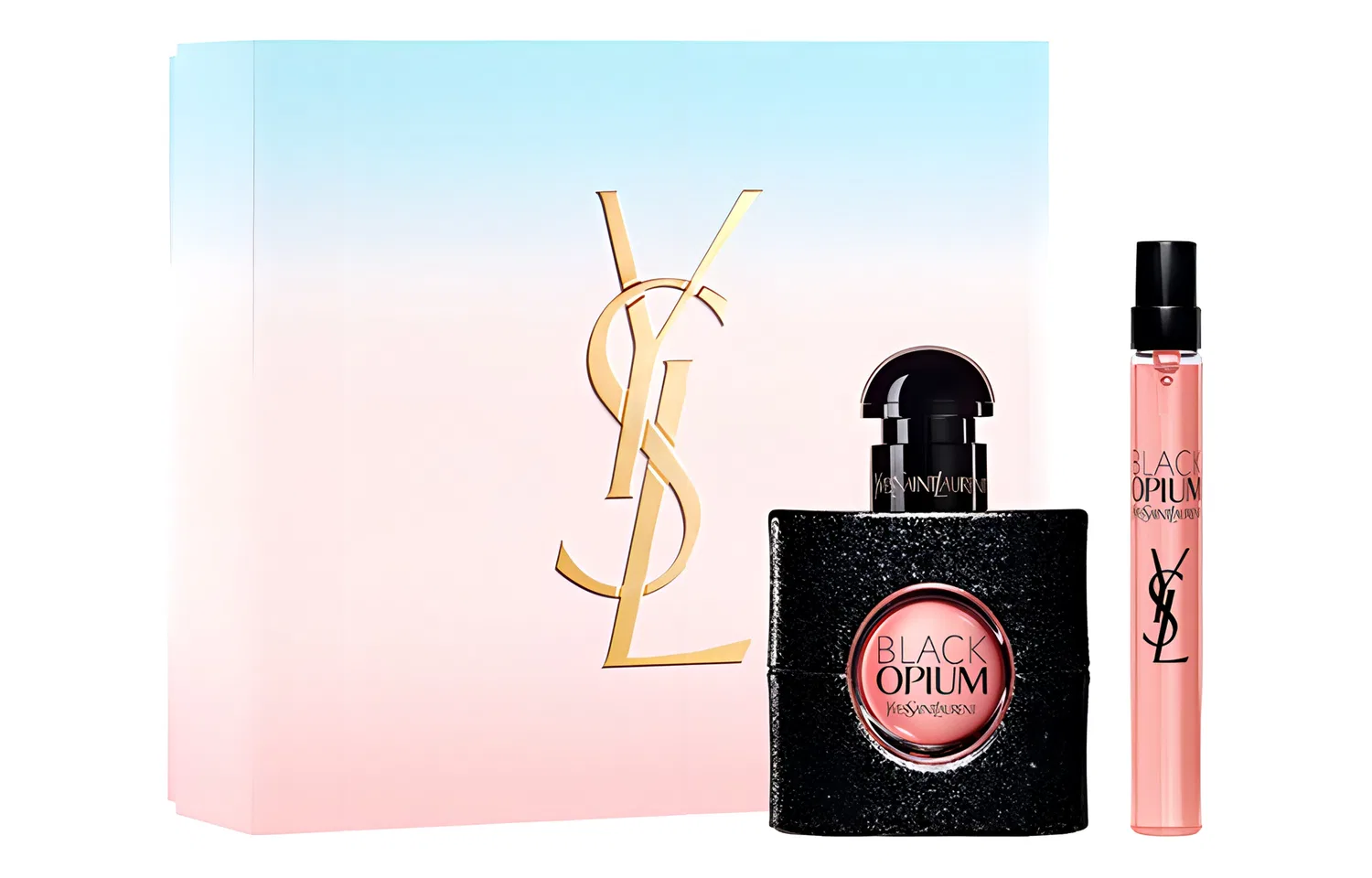 Женский набор парфюмерной воды Black Opium Twilight Daybreak Yves Saint Laurent, 10 мл + 30 мл