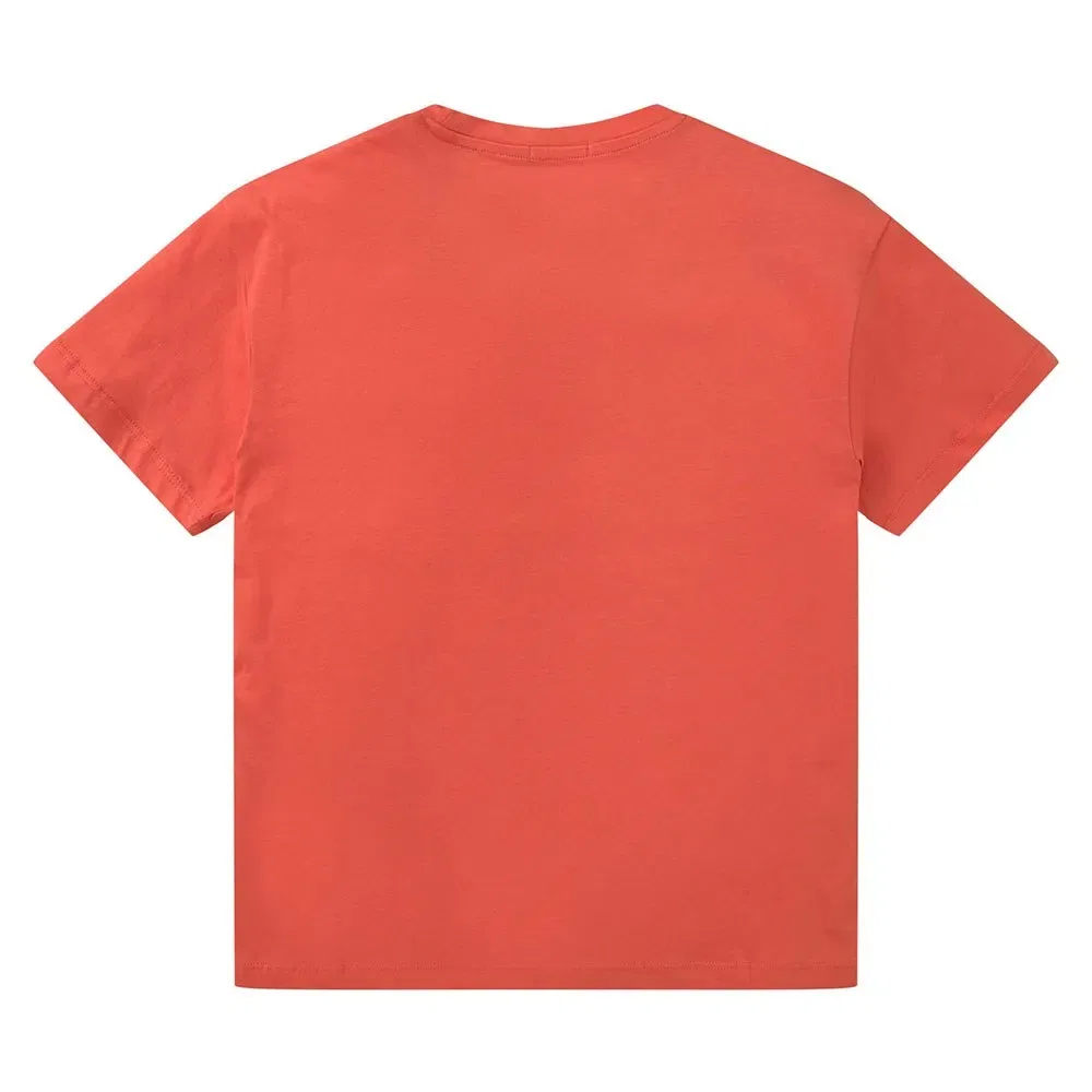 Детская футболка оверсайз с принтом Oversized Wording Tom tailor, Red — фото 2