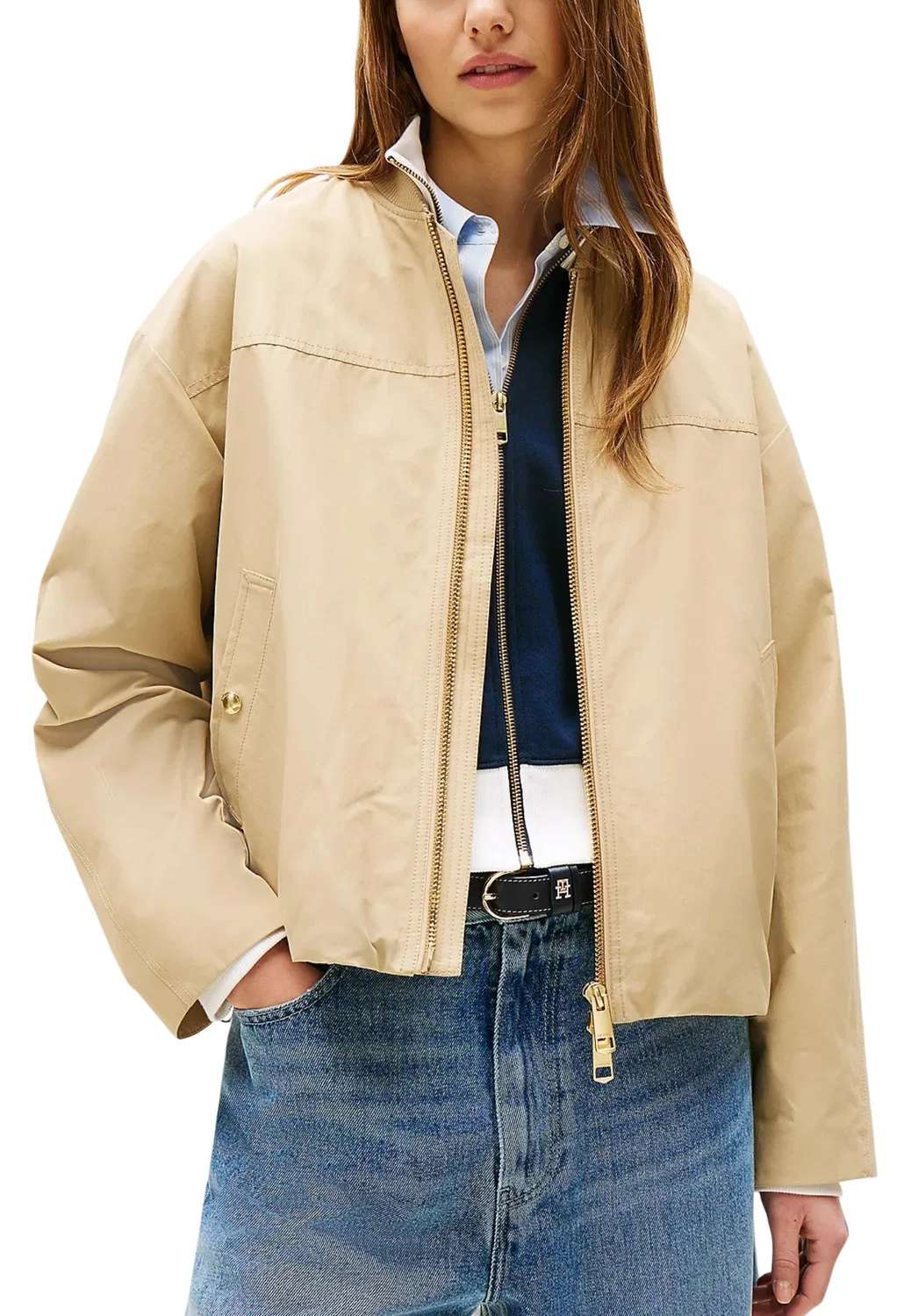 Женский блейзер с длинным рукавом Tommy Hilfiger, Beige