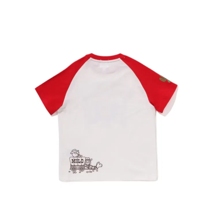 Детская футболка с коротким рукавом Bape SS25 Red A BATHING APE, Sax Blue — фото 3