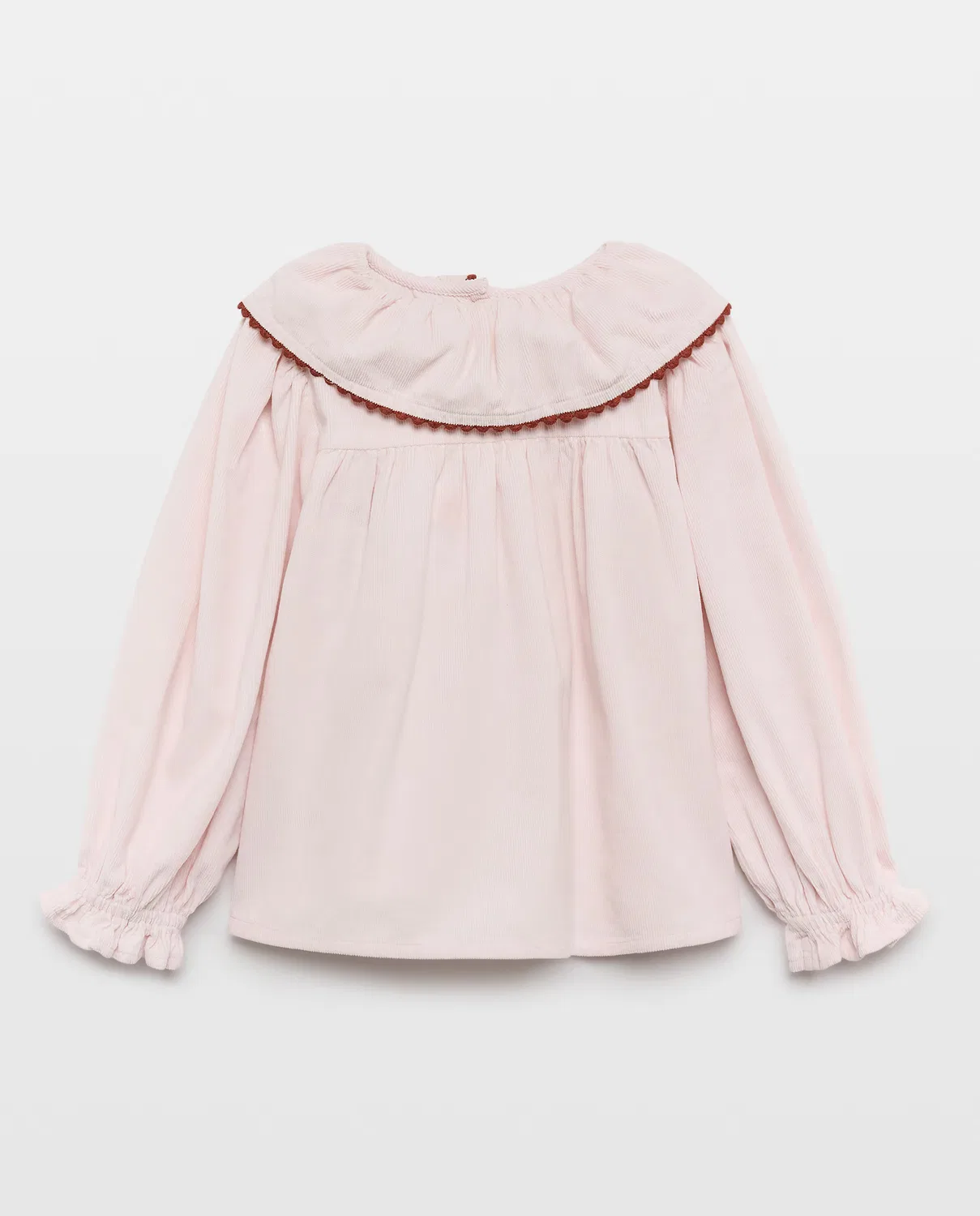 Детская блузка с длинным рукавом, Fantasía Micropana Overlock Cuello, Kids El Corte Inglés, Rosa claro