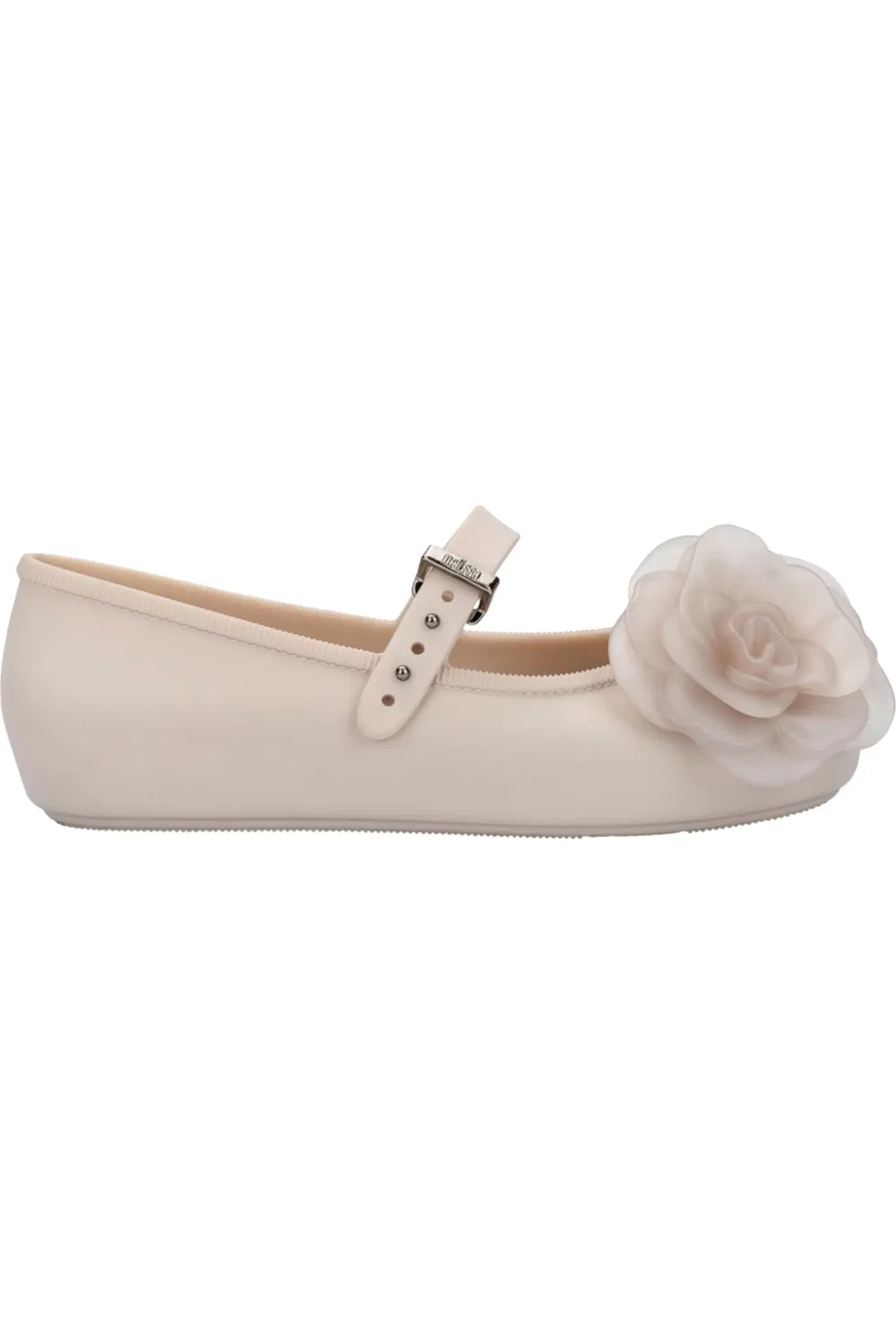 Детские балетки мэри-джейн с аппликацией Mini Melissa, бежевый