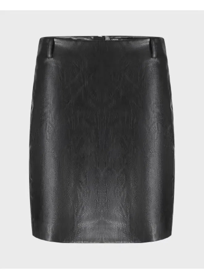 Юбка-трапеция с высокой посадкой Zara, черный