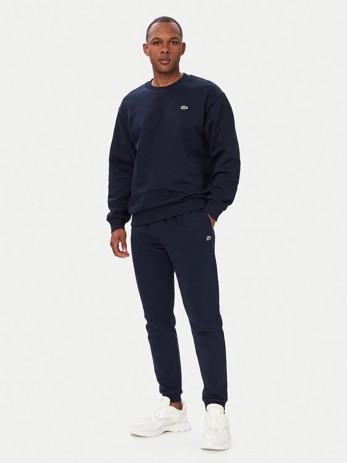 Мужские спортивные штаны стандартного кроя Lacoste, темно-синий — фото 2
