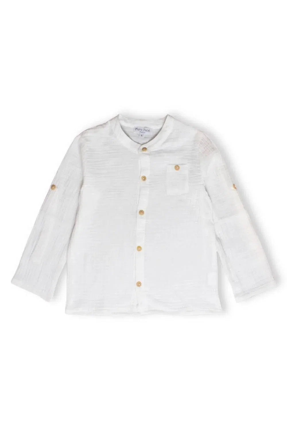 Детская рубашка с длинным рукавом Simon Shirt Marie Puce, White