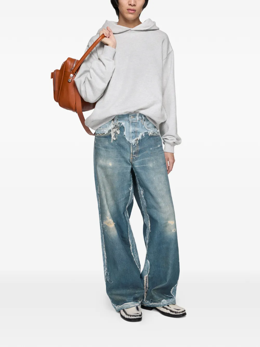 Брюки Acne Studios Washed, средний синий — фото 3